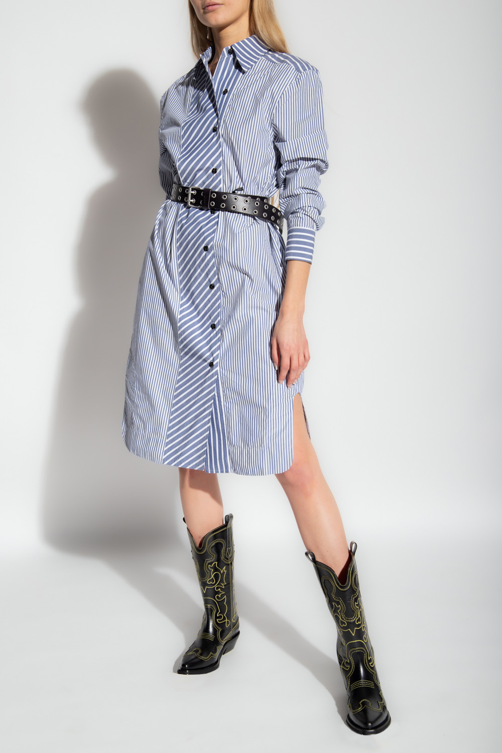 Ganni shirt dress best sale